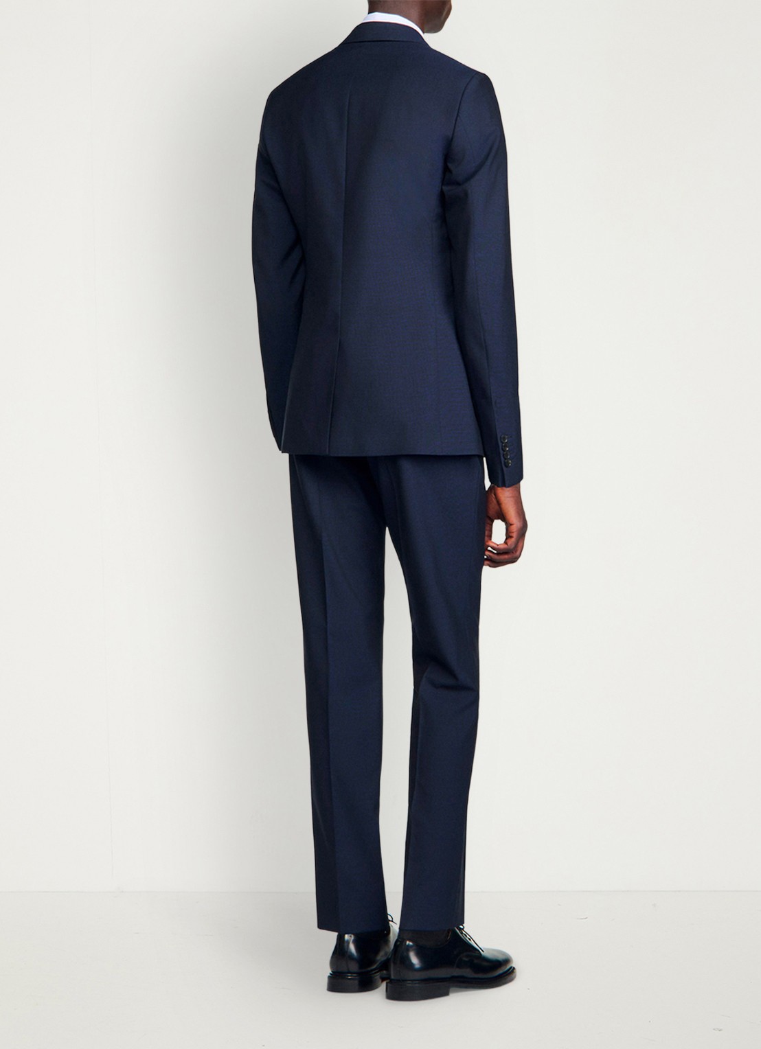 Sandro Virgin wool suit jacket - achterkant navy blue / blauw