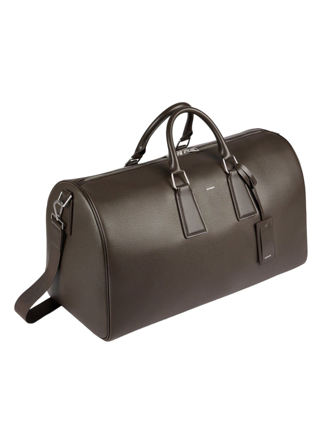 Sandro Weekendtas met afneembare schouderriem - voorkant 4 taupe