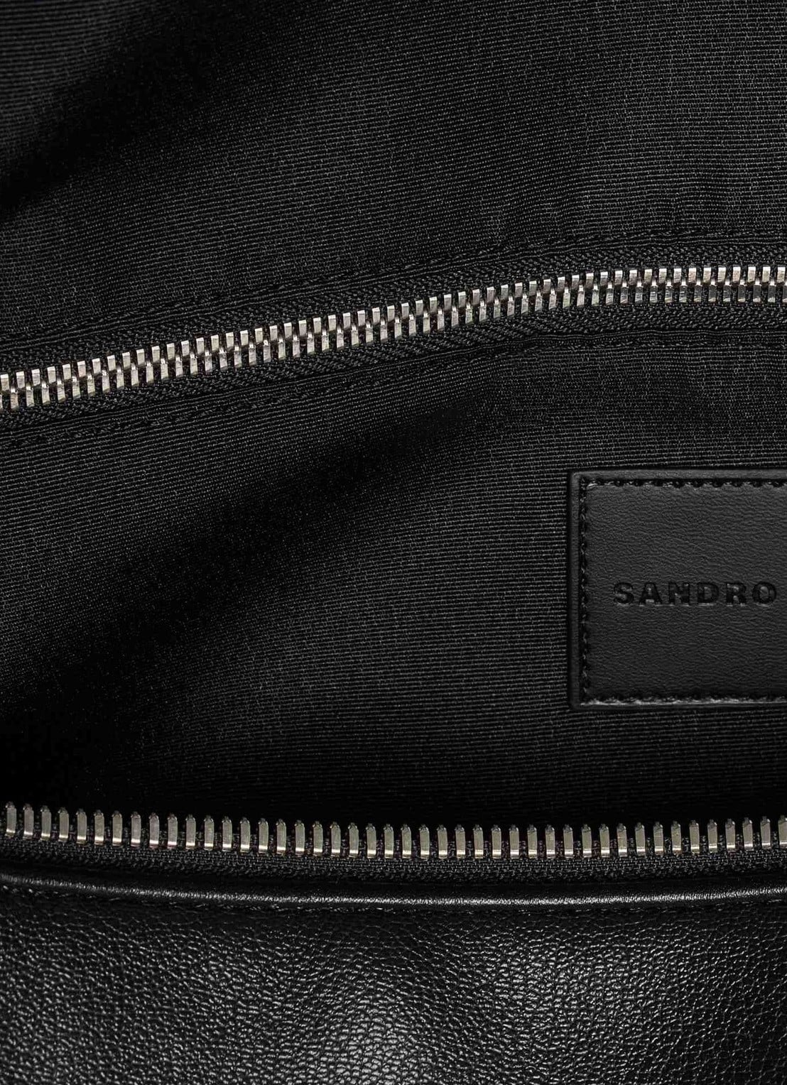 Sandro Weekendtas met logo - detail 5 zwart