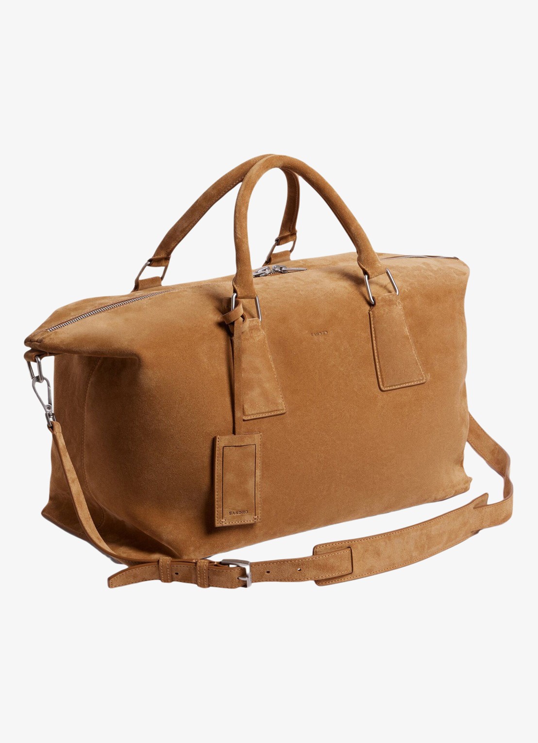 Sandro Weekendtas met logo - detail 2 camel / bruin