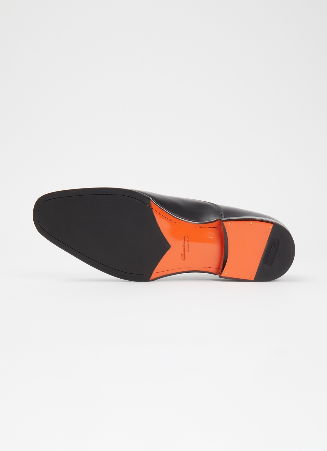 Santoni Archie veterschoen van leer - detail 3 zwart