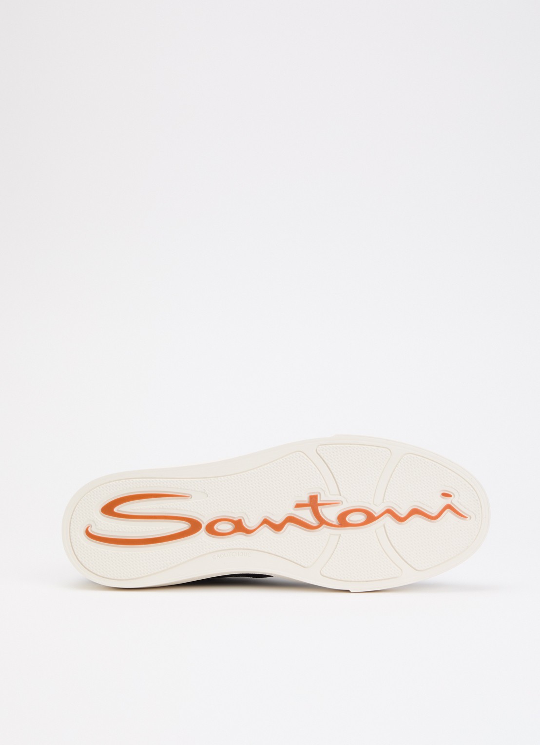 Santoni DBS32 sneaker van leer - detail 5 donkerblauw