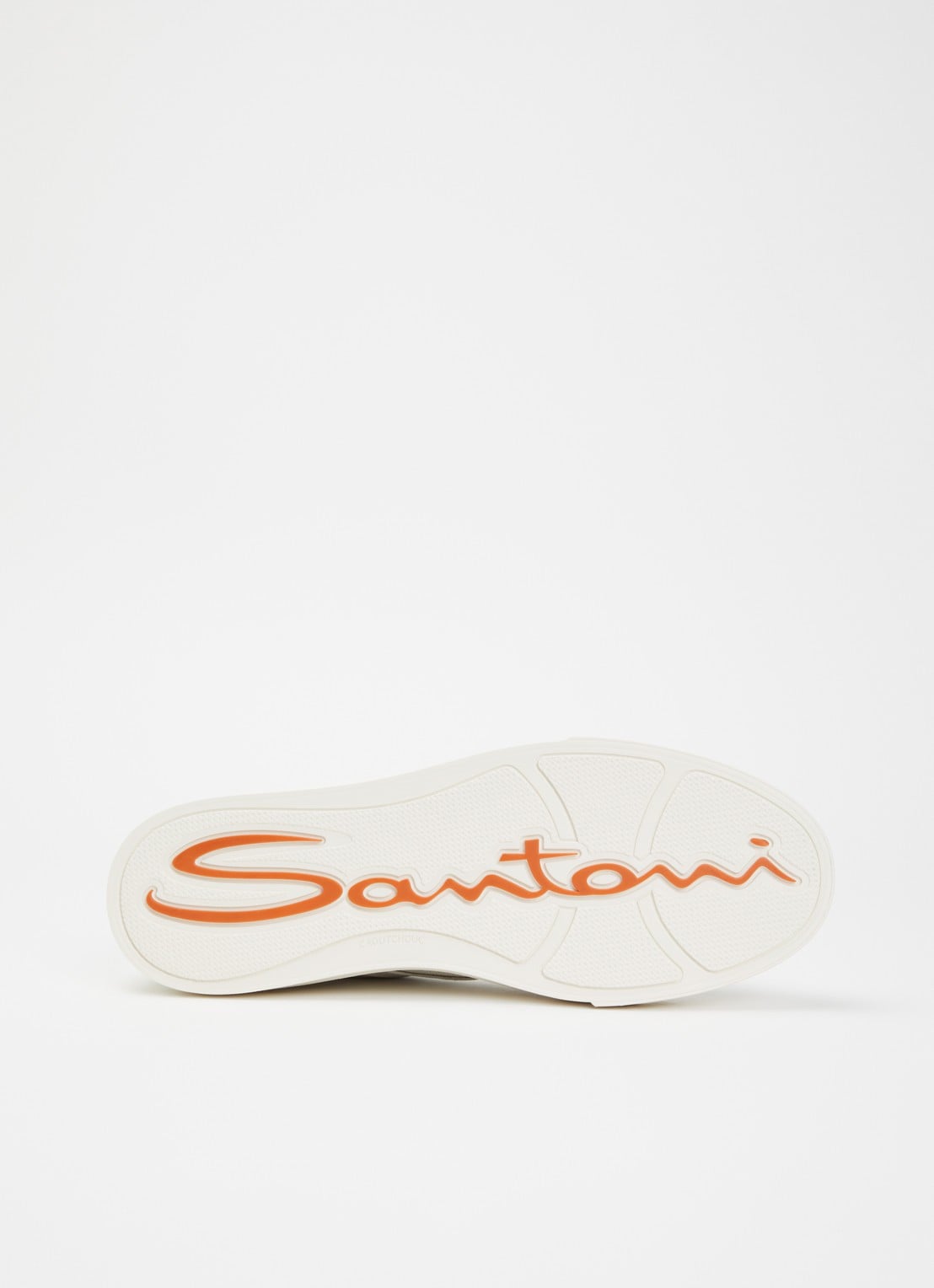 Santoni DBS32 sneaker van leer - detail 5 wit