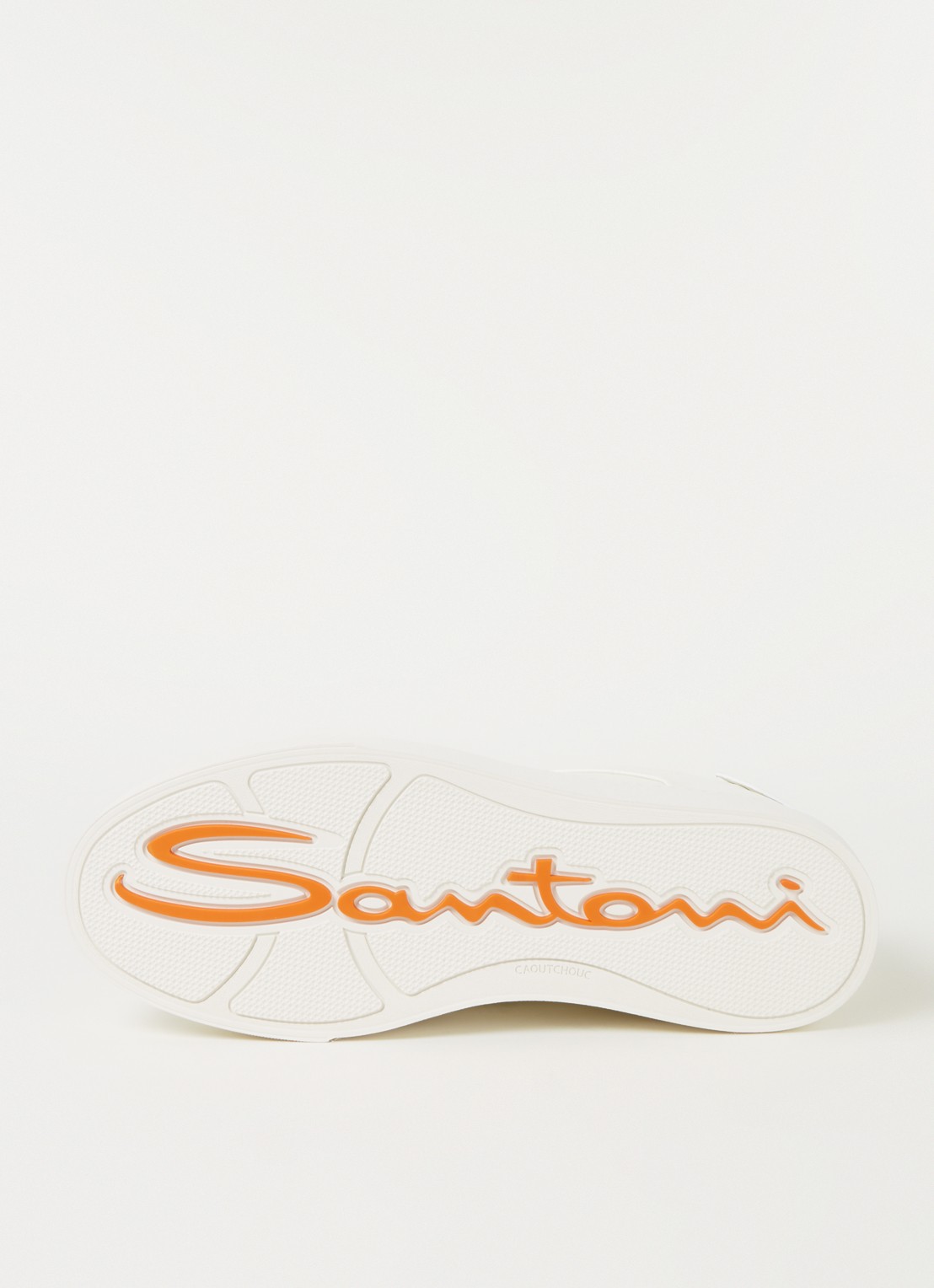 Santoni Gloria sneaker van leer  - detail 4 wit