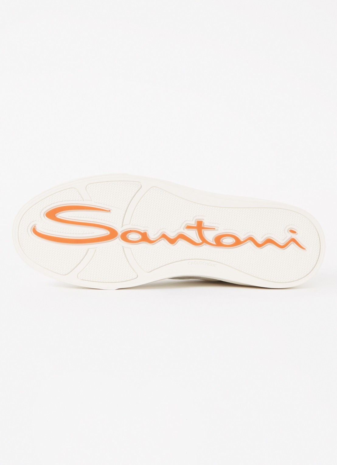 Santoni Gloria sneaker van leer - detail 7 gebroken wit