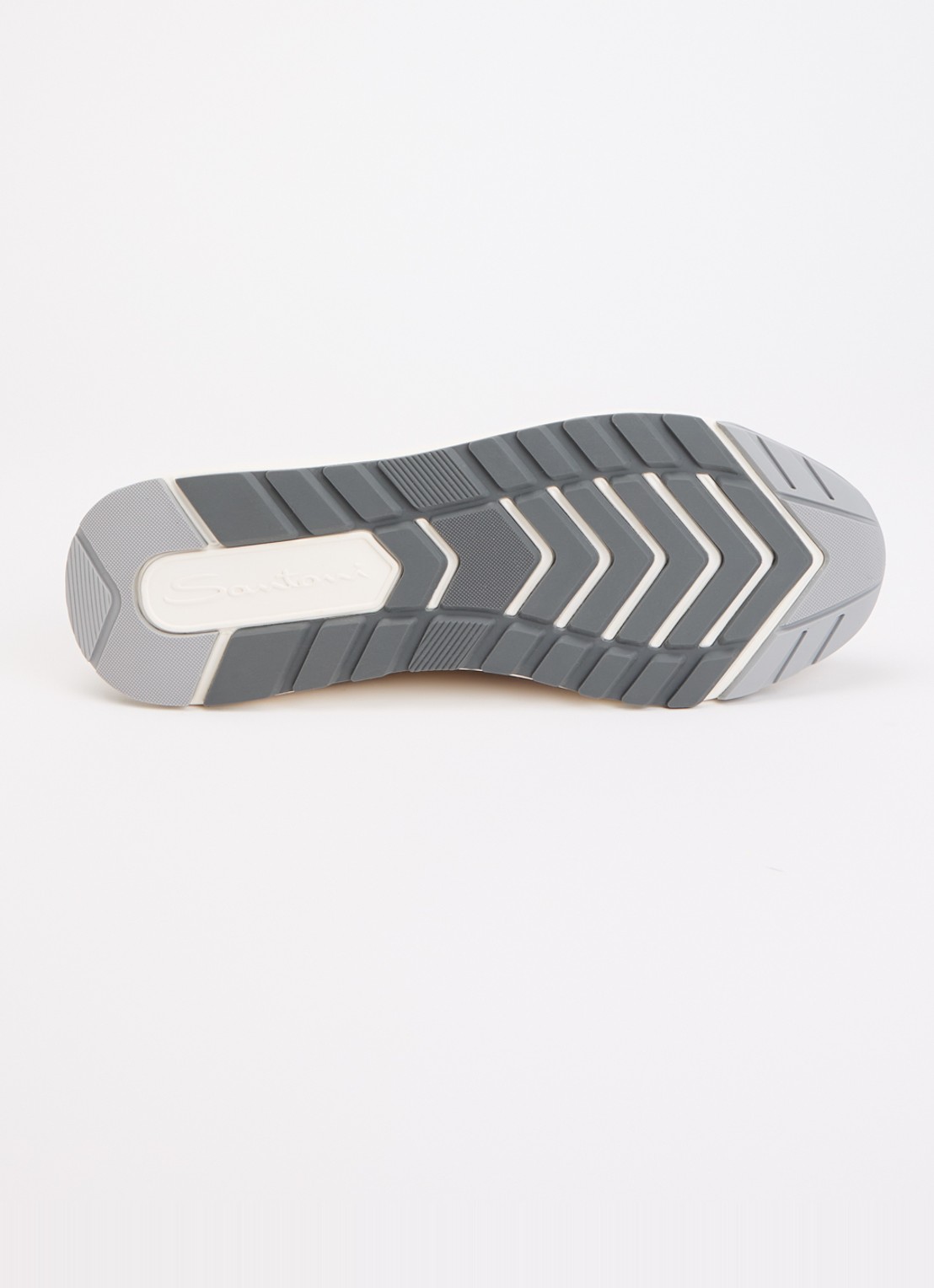 Santoni Innova-NEX sneaker van leer - detail 4 lichtbruin