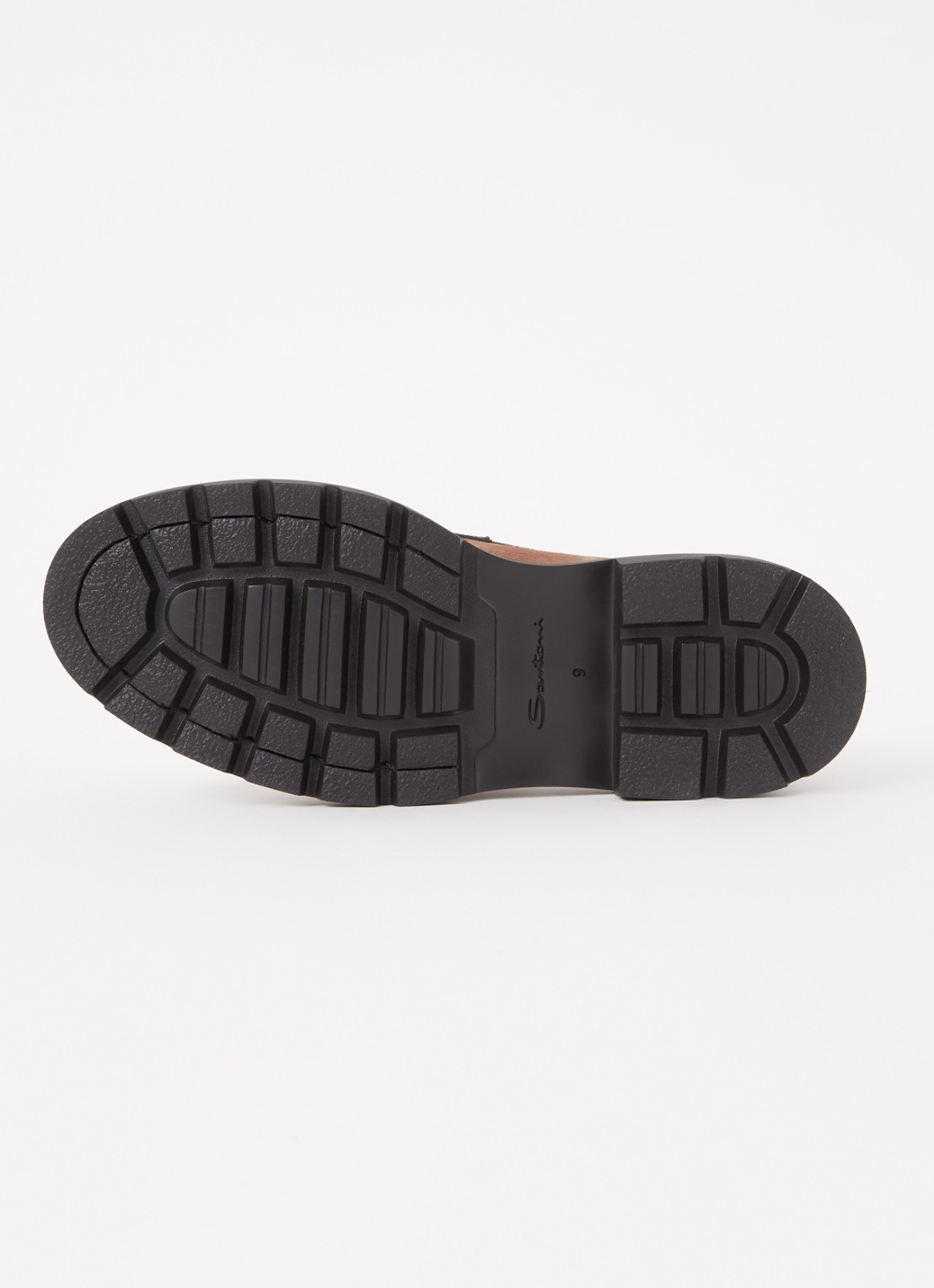 Santoni Loafer van suéde  - detail 5 bruin
