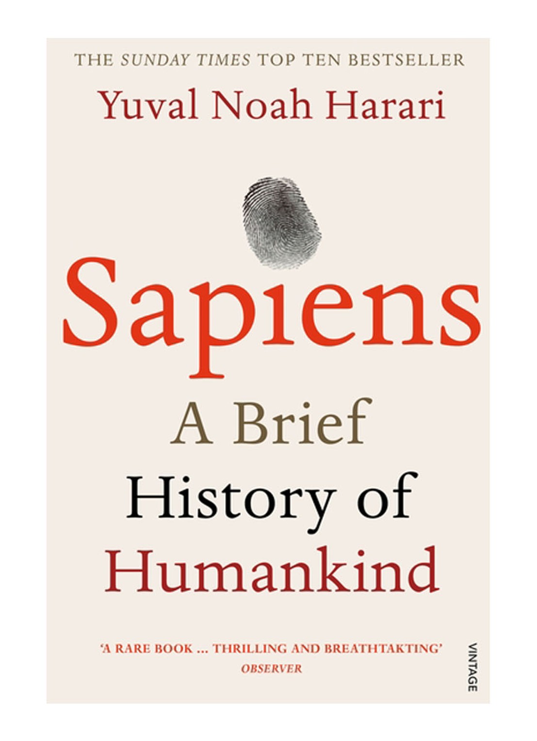 Sapiens: A Brief History Of Humankind - voorkant undefined
