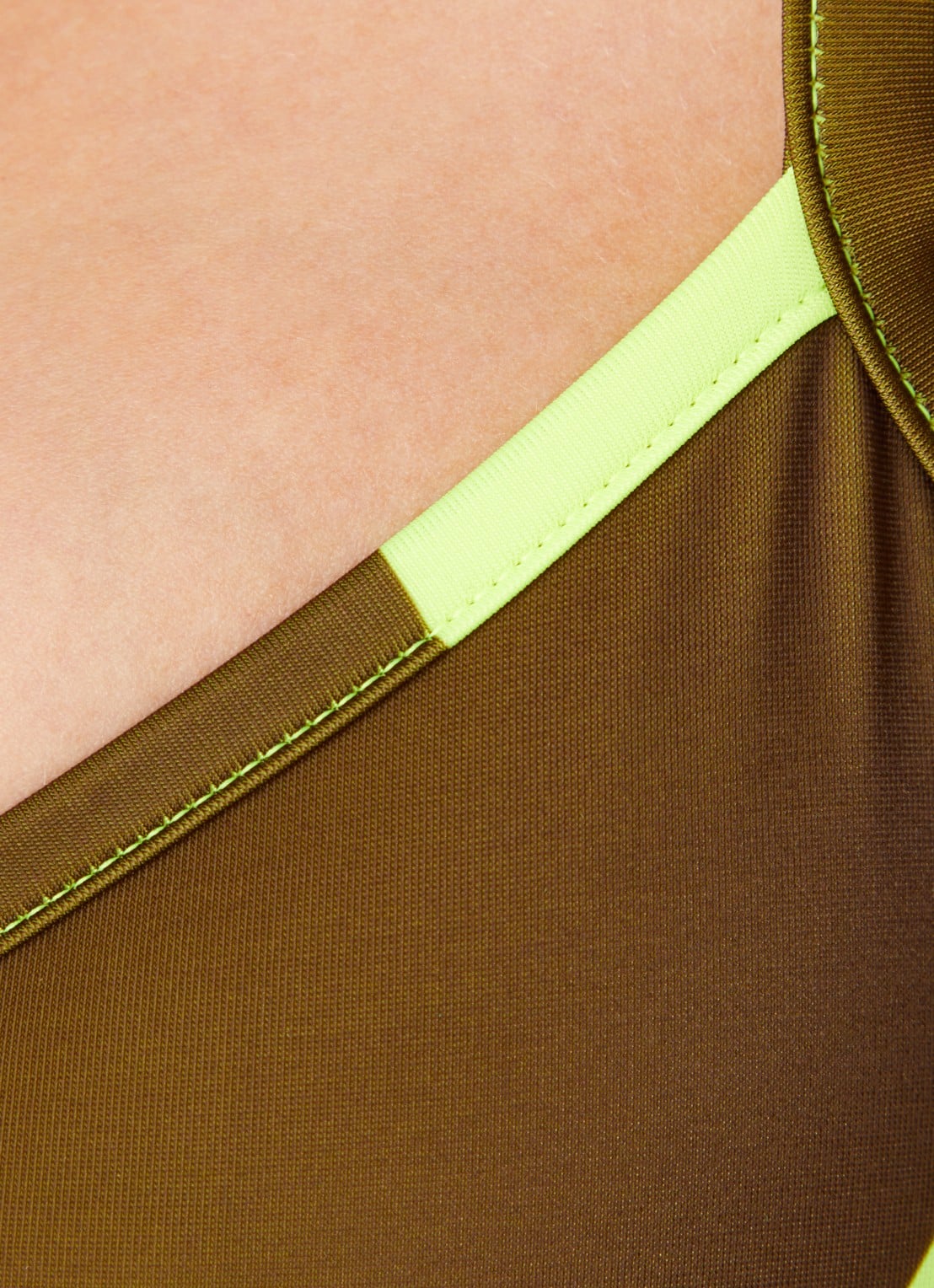 Sarda Birgit beugel bh met print - detail 2 neongeel