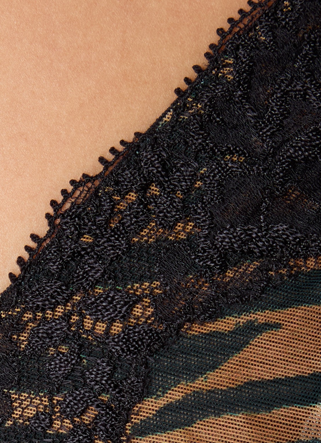Sarda Bremer bralette van mesh - detail 3 bruin