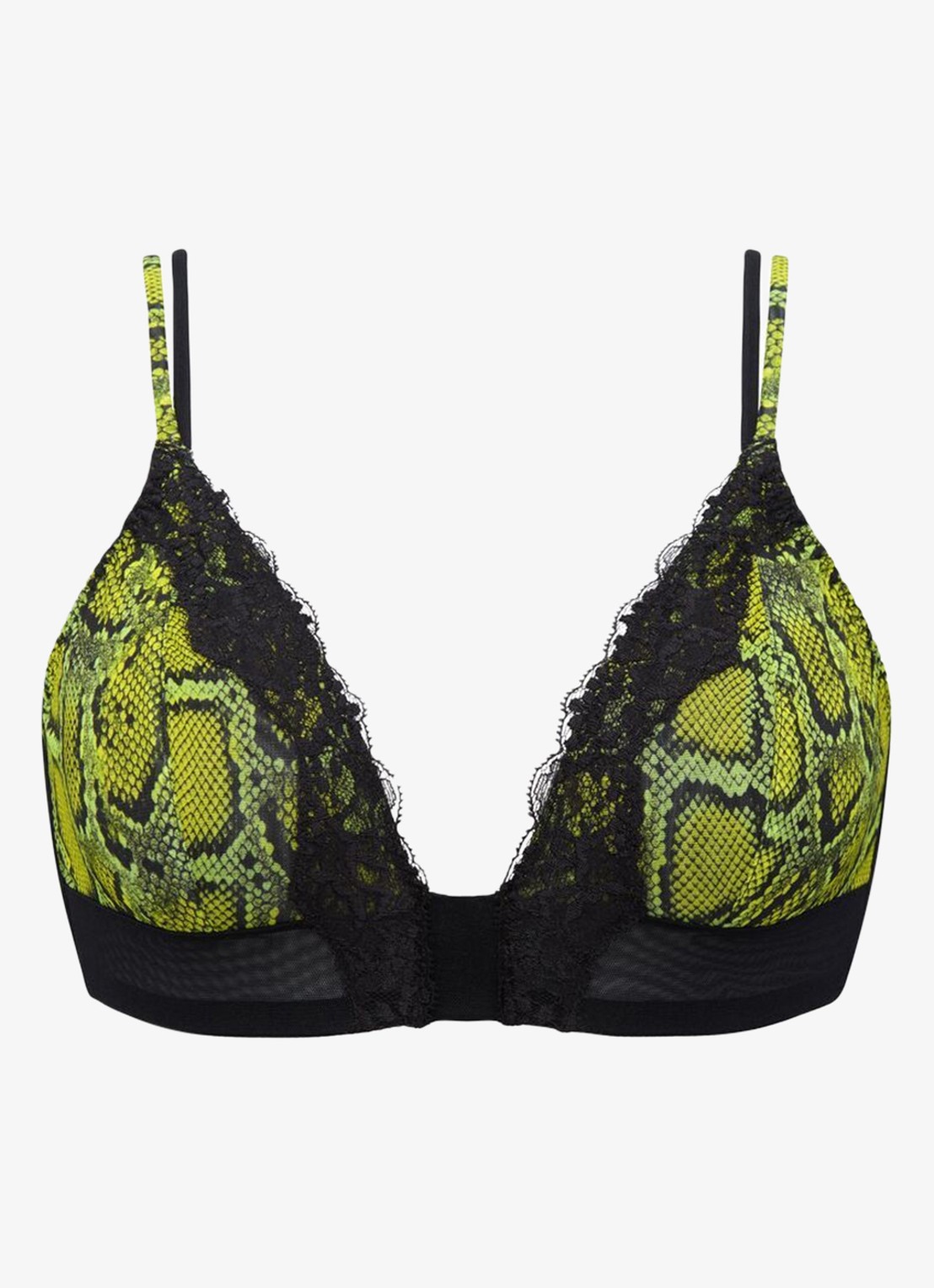 Sarda Bremer bralette van mesh - voorkant 3 groen