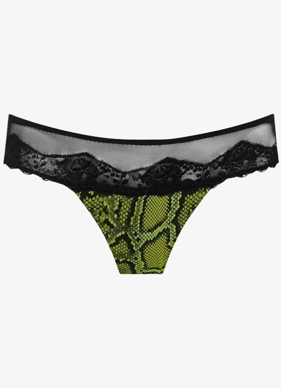 Sarda Bremer tanga van mesh - voorkant groen