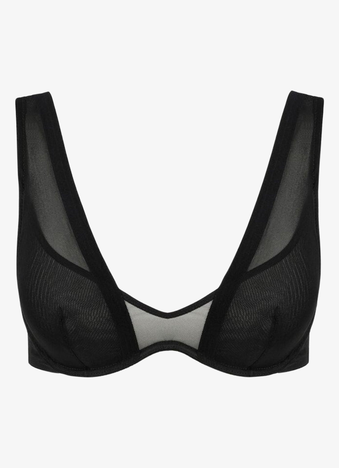 Sarda Chalmers beugel bh van mesh - voorkant 8 zwart