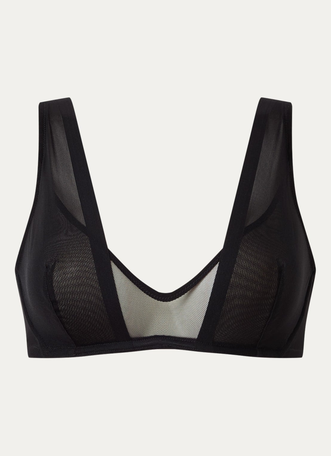 Sarda Chalmers beugel bh van mesh - voorkant 2 zwart