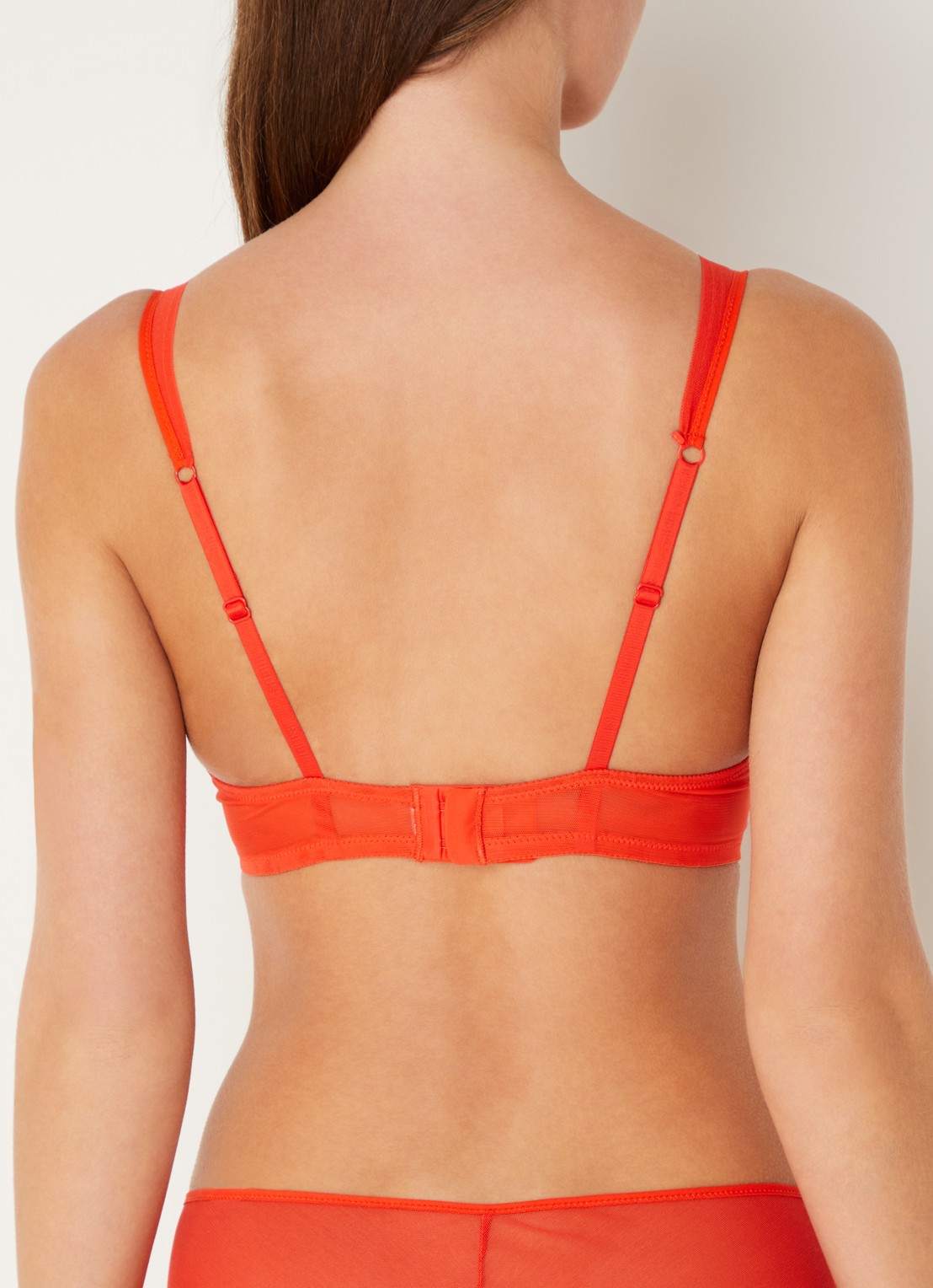 Sarda Chalmers voorgevormde beugel bh met overlay van mesh - achterkant 6 rood