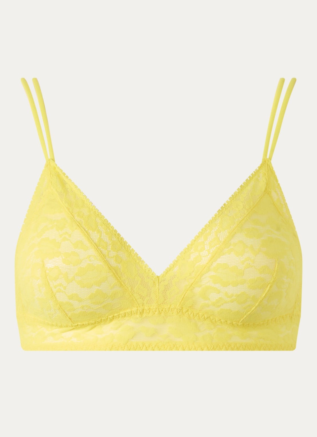 Sarda Cid bralette van kant  - voorkant geel