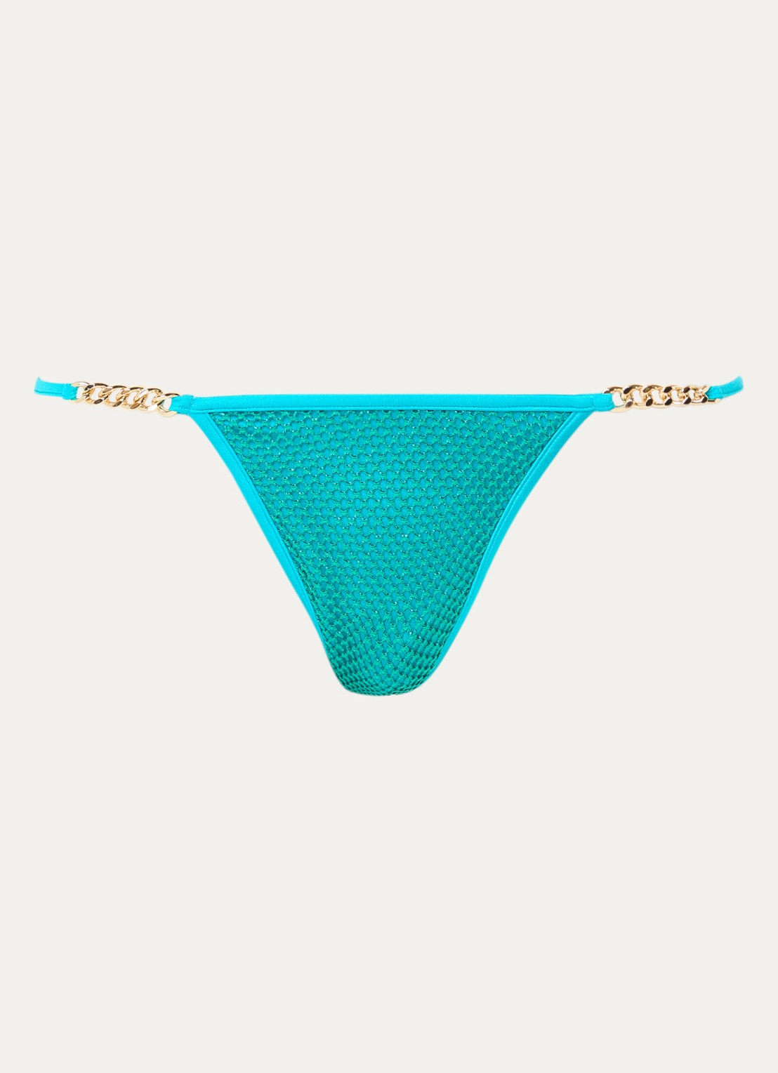 Sarda Janja brazilian bikinislip met lurex - voorkant 4 turquoise