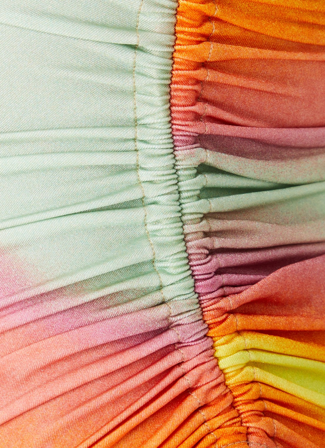 Sarda Kim voorgevormd bandeau badpak met ruches - detail 4 oranje