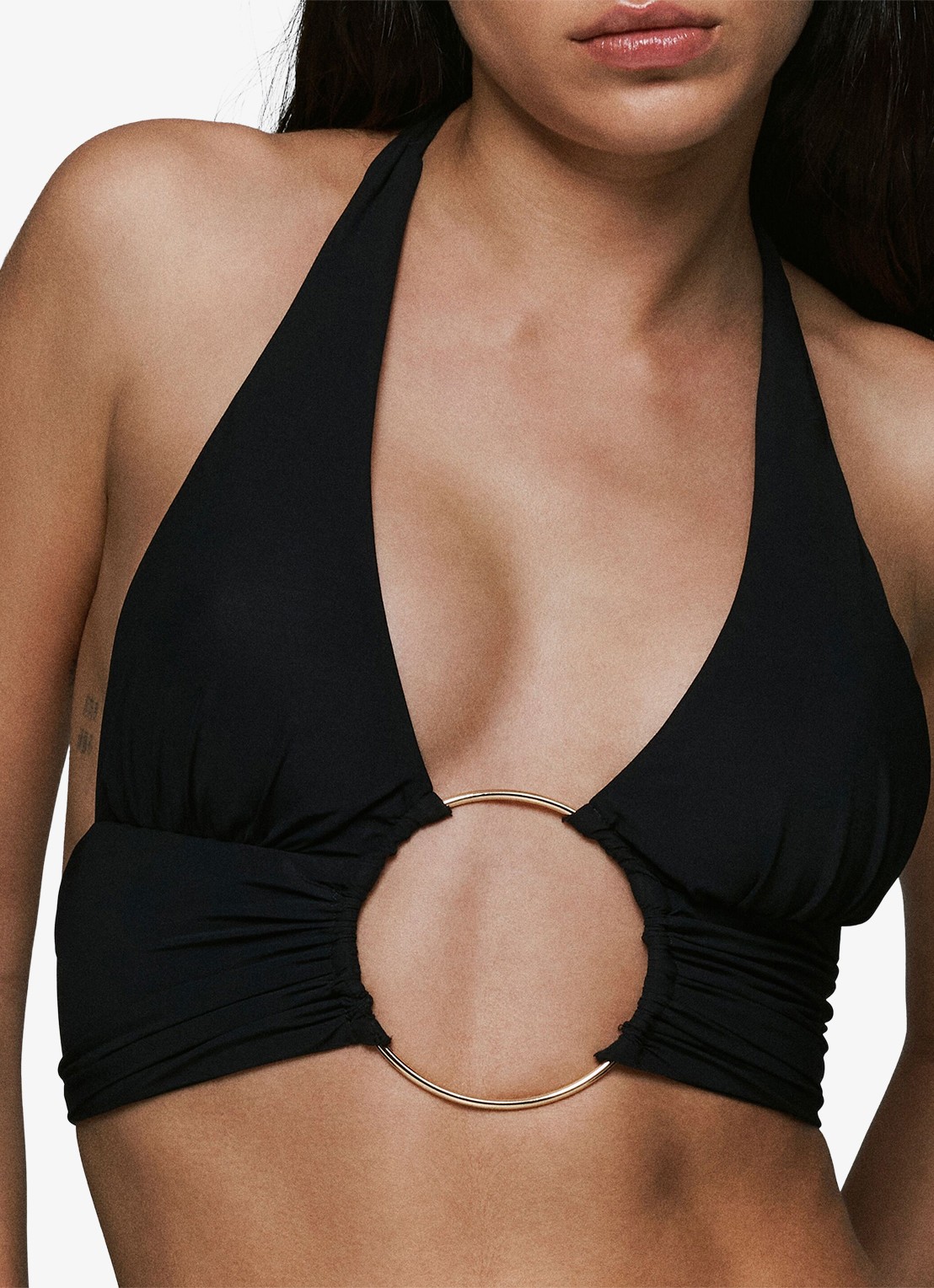Sarda Lita halter bikinitop met uitneembare vulling - detail 3 zwart