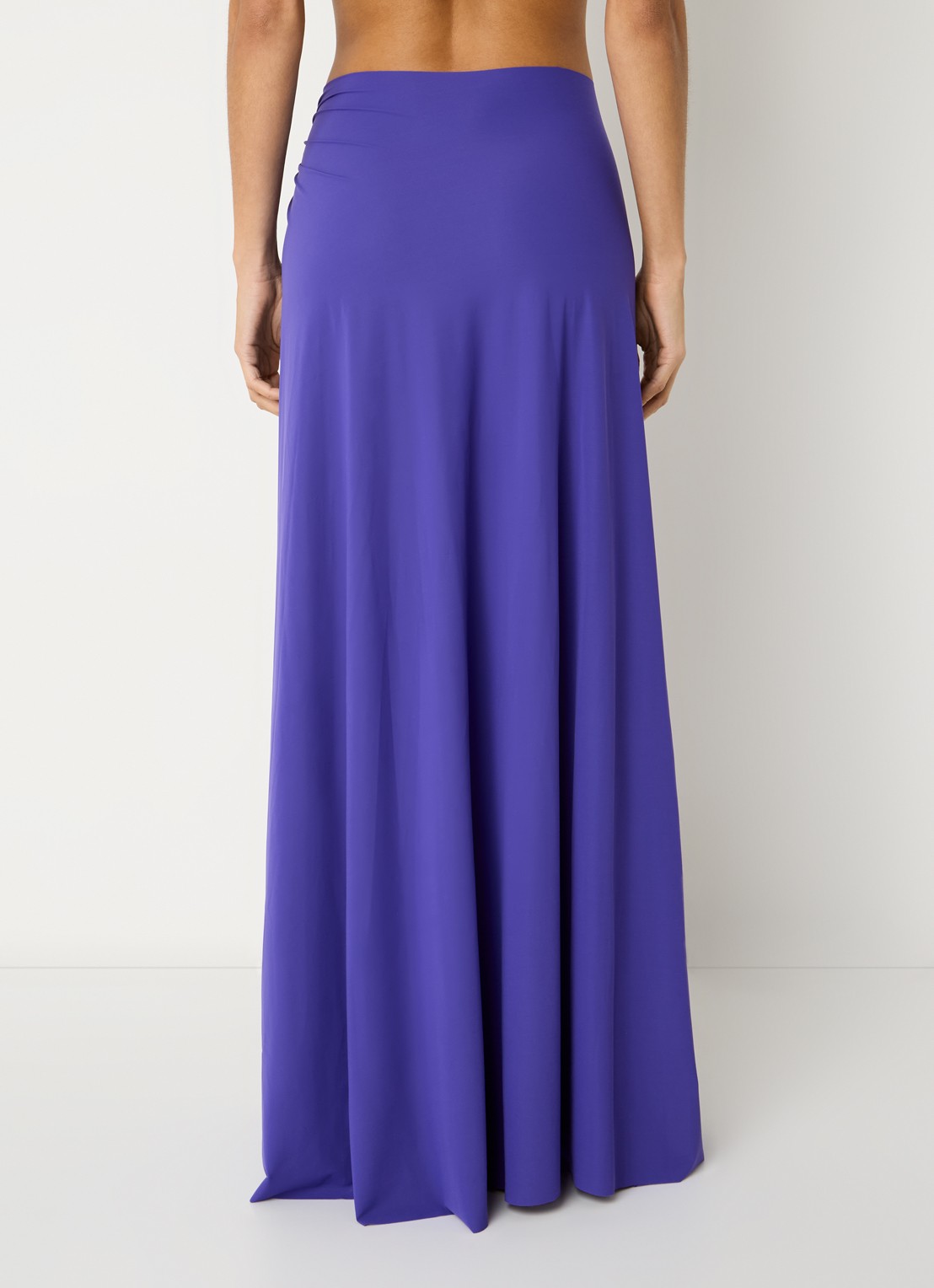 Sarda Lita maxi strandrok met cut-out detail - achterkant 3 paars