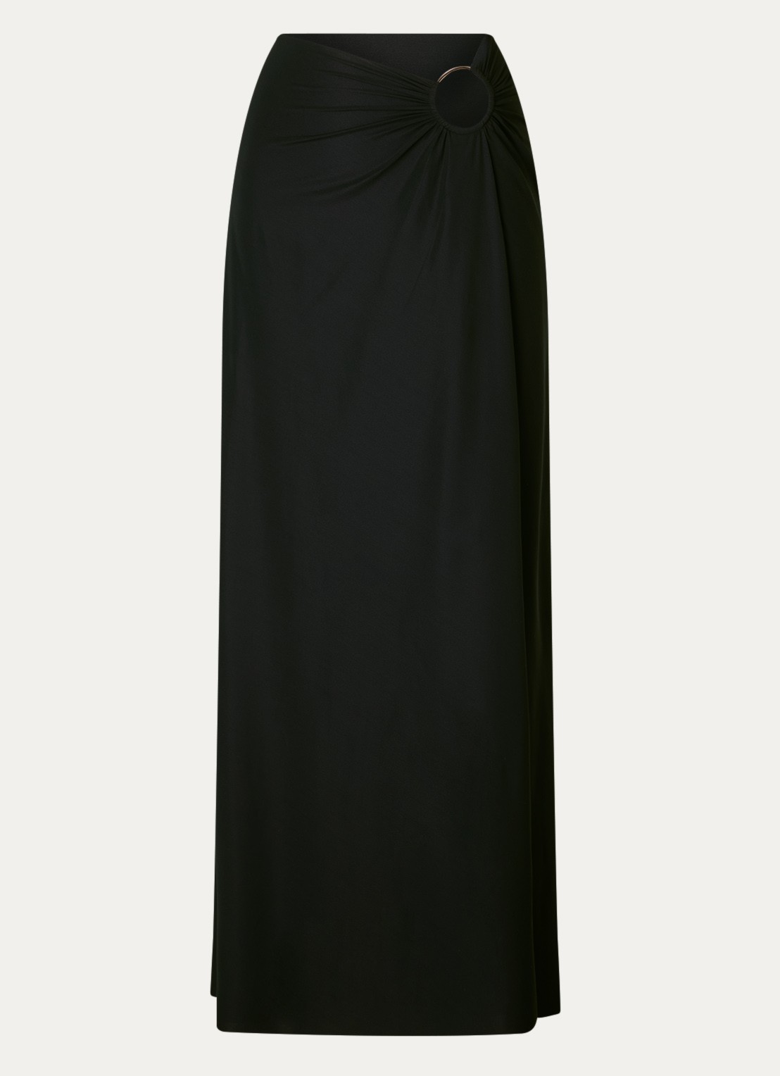 Sarda Lita maxi strandrok met cut-out detail - voorkant 7 zwart