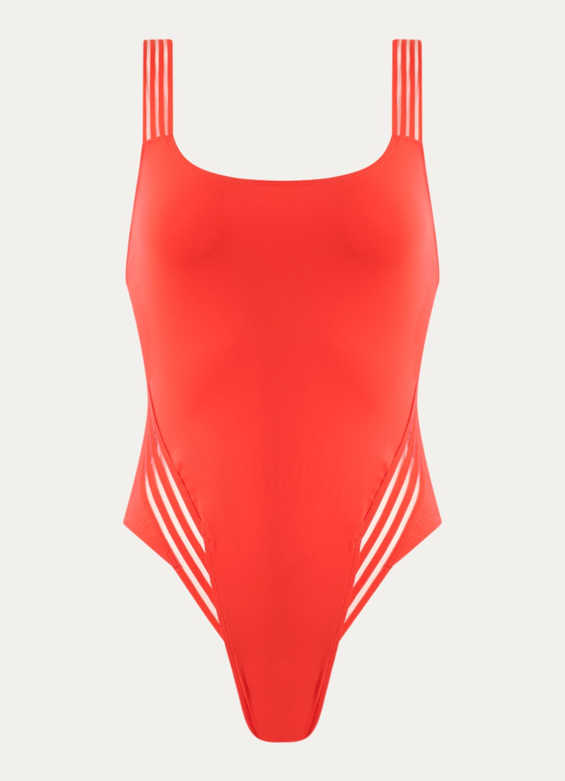 Sarda Miss badpak met ruches en mesh - voorkant 4 rood