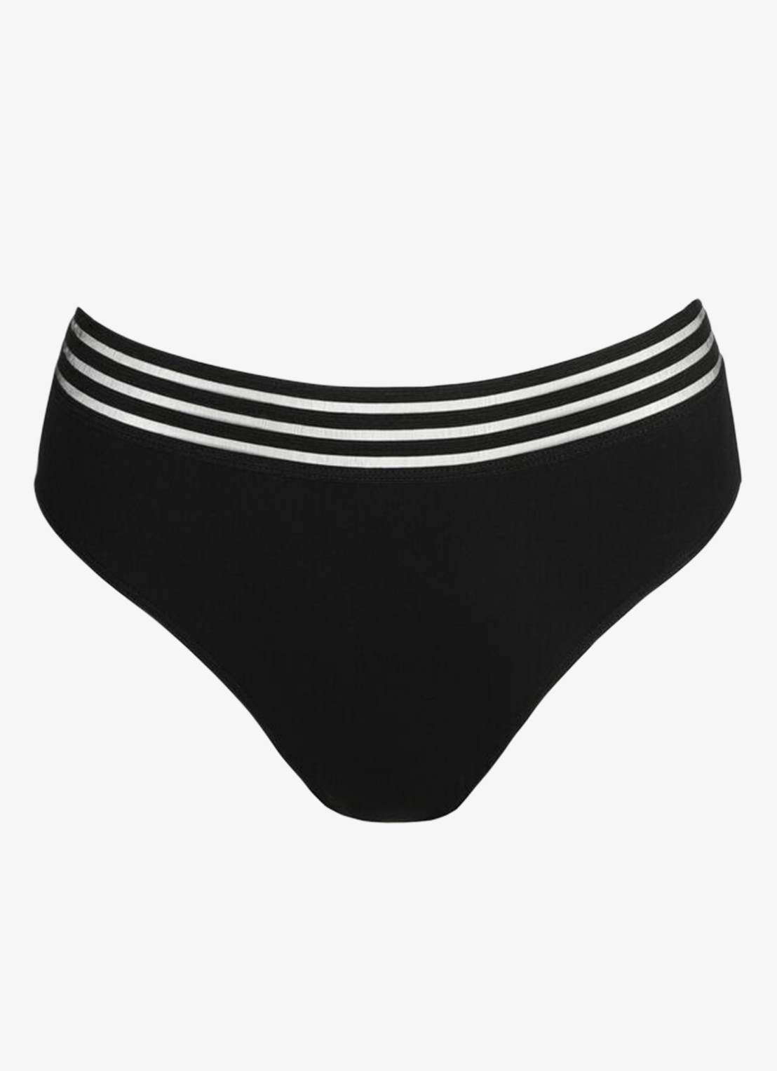 Sarda Miss bikinislip met mesh - voorkant 3 zwart
