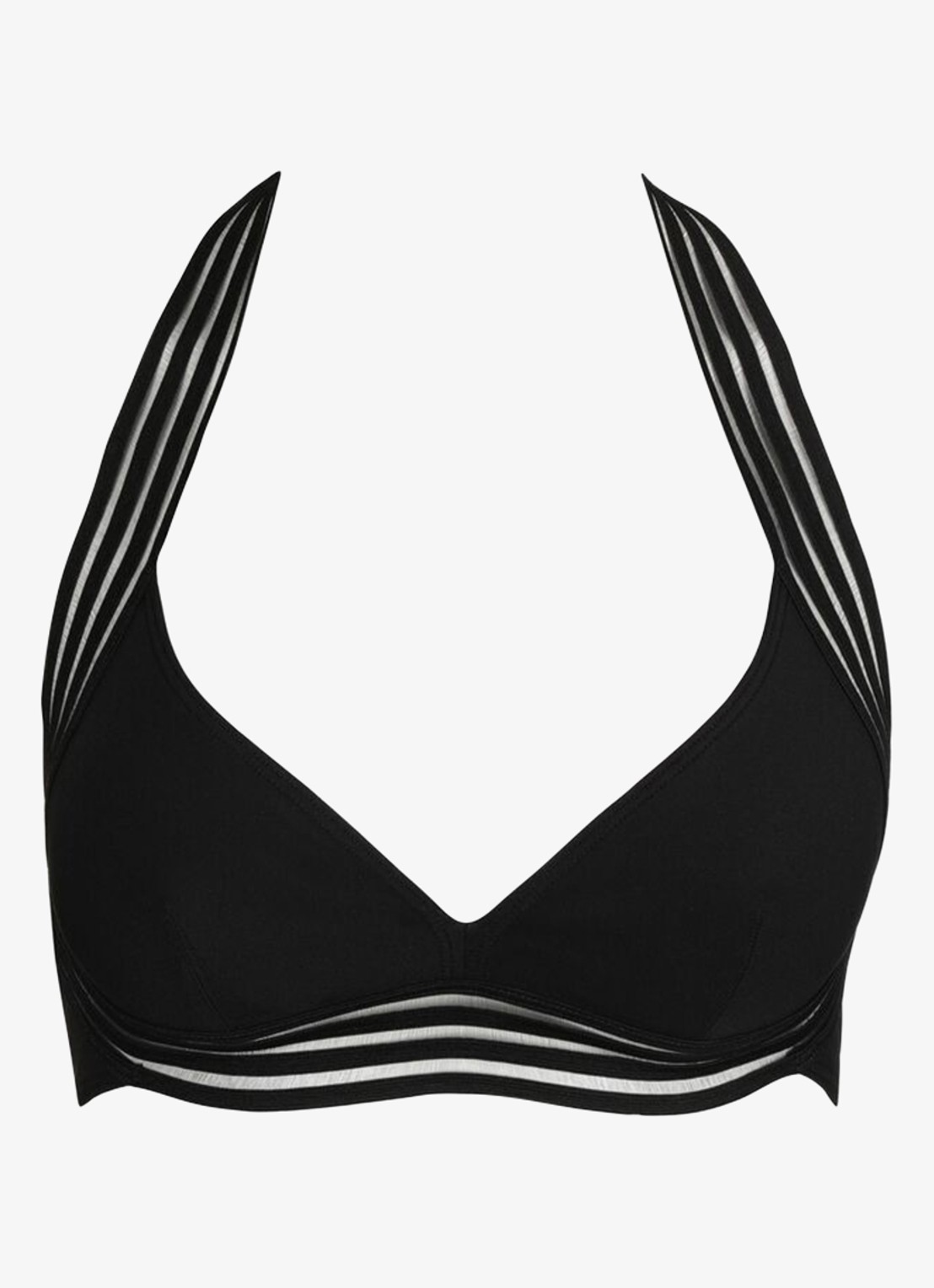 Sarda Miss halter bikinitop - voorkant 3 zwart