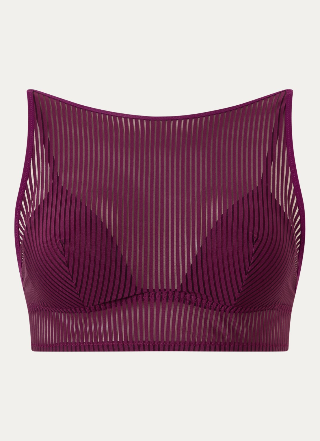 Sarda Radia bralette van mesh - voorkant 2 paars