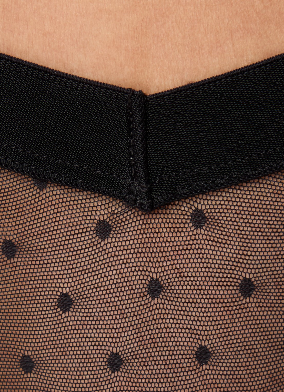 Sarda Rincon string van mesh - detail 2 zwart