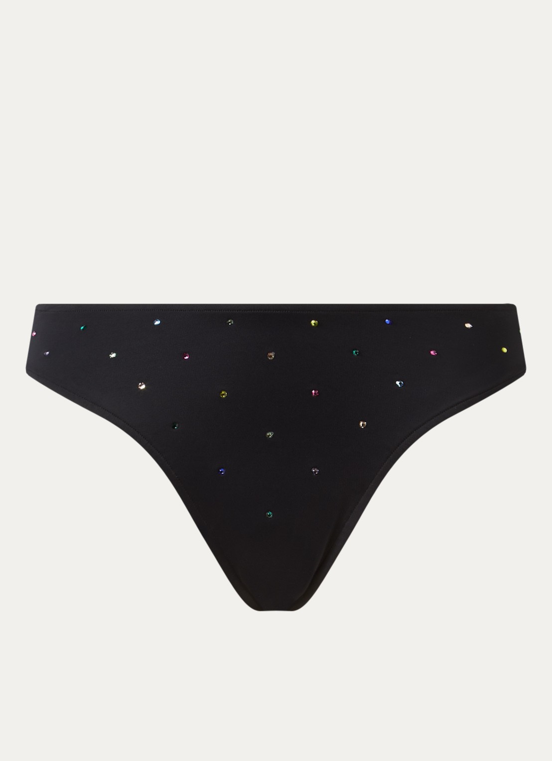 Sarda Rojas bikinislip met strass - voorkant zwart