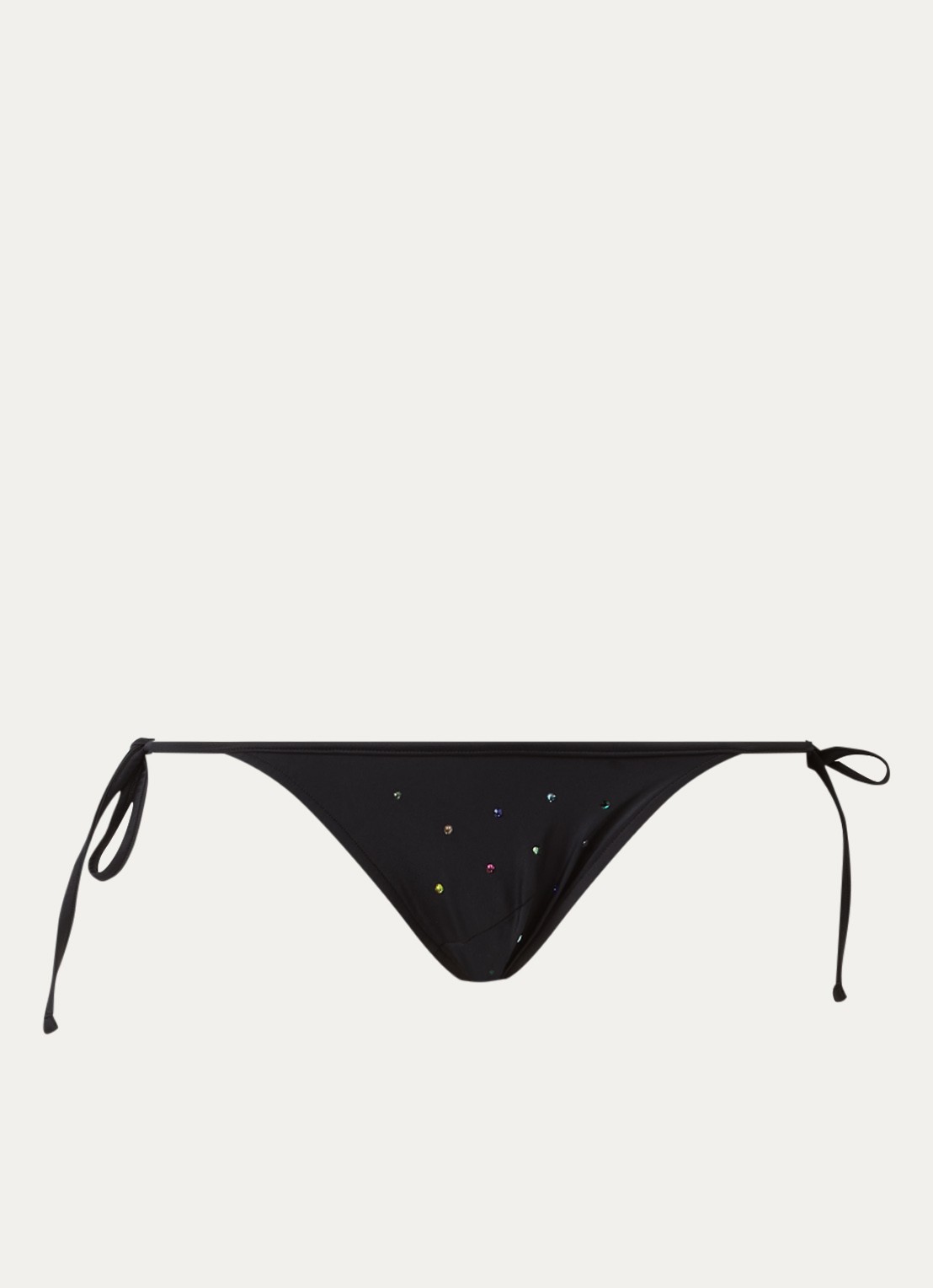 Sarda Rojas triangel bikinitop met strass - voorkant 2 zwart