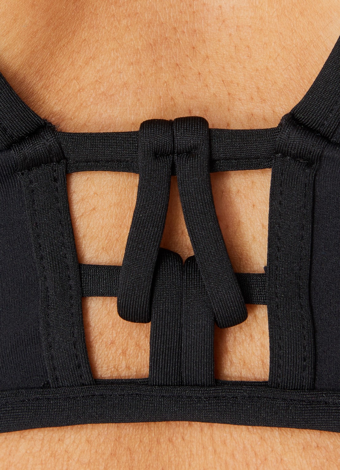 Sarda Sha voorgevormde triangel bikinitop met cut-out detail - detail 4 zwart