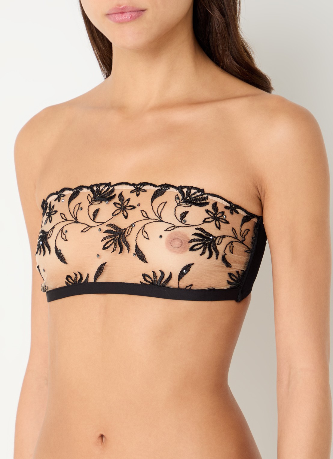 Sarda Shay strapless bh zonder mousse - detail 2 zwart