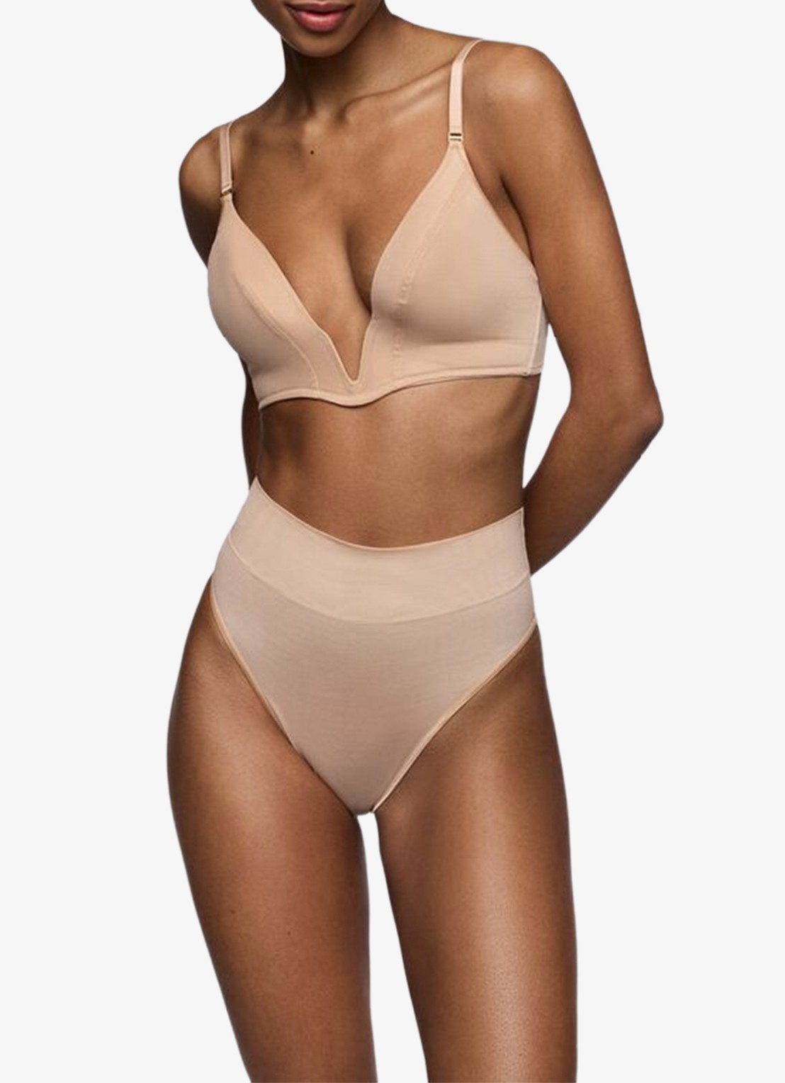Sarda Tegla high waisted slip - voorkant 3 creme