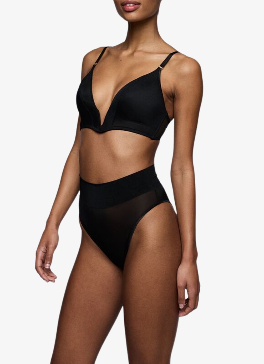 Sarda Tegla high waisted slip - detail 2 zwart