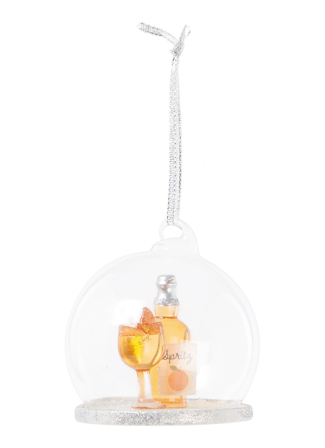 Sass & Belle Christmas Spritz Dome kersthanger - voorkant 2 oranje