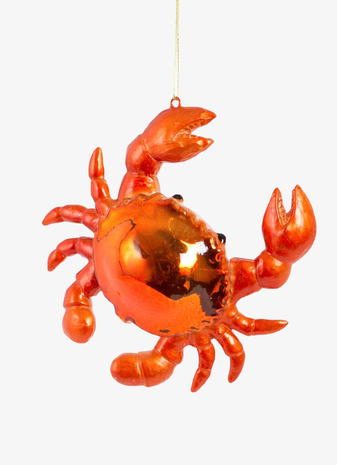 Sass & Belle Cooper kersthanger 11 cm - voorkant oranje