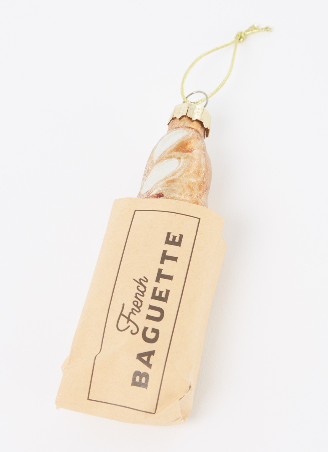 Sass & Belle French Baguette kersthanger 12,5 cm - detail 3 zand