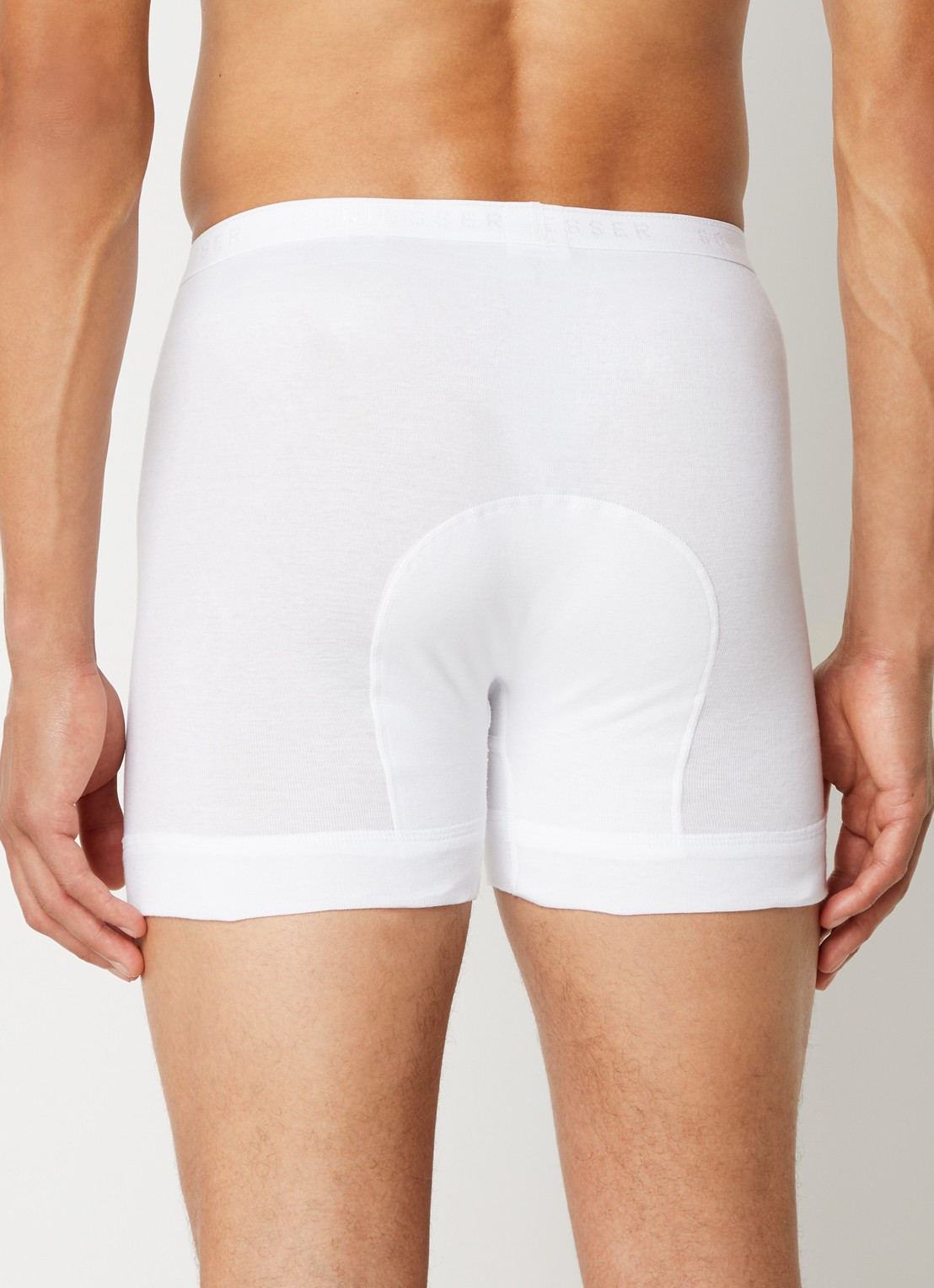 Schiesser Boxershort in uni - achterkant 3 wit
