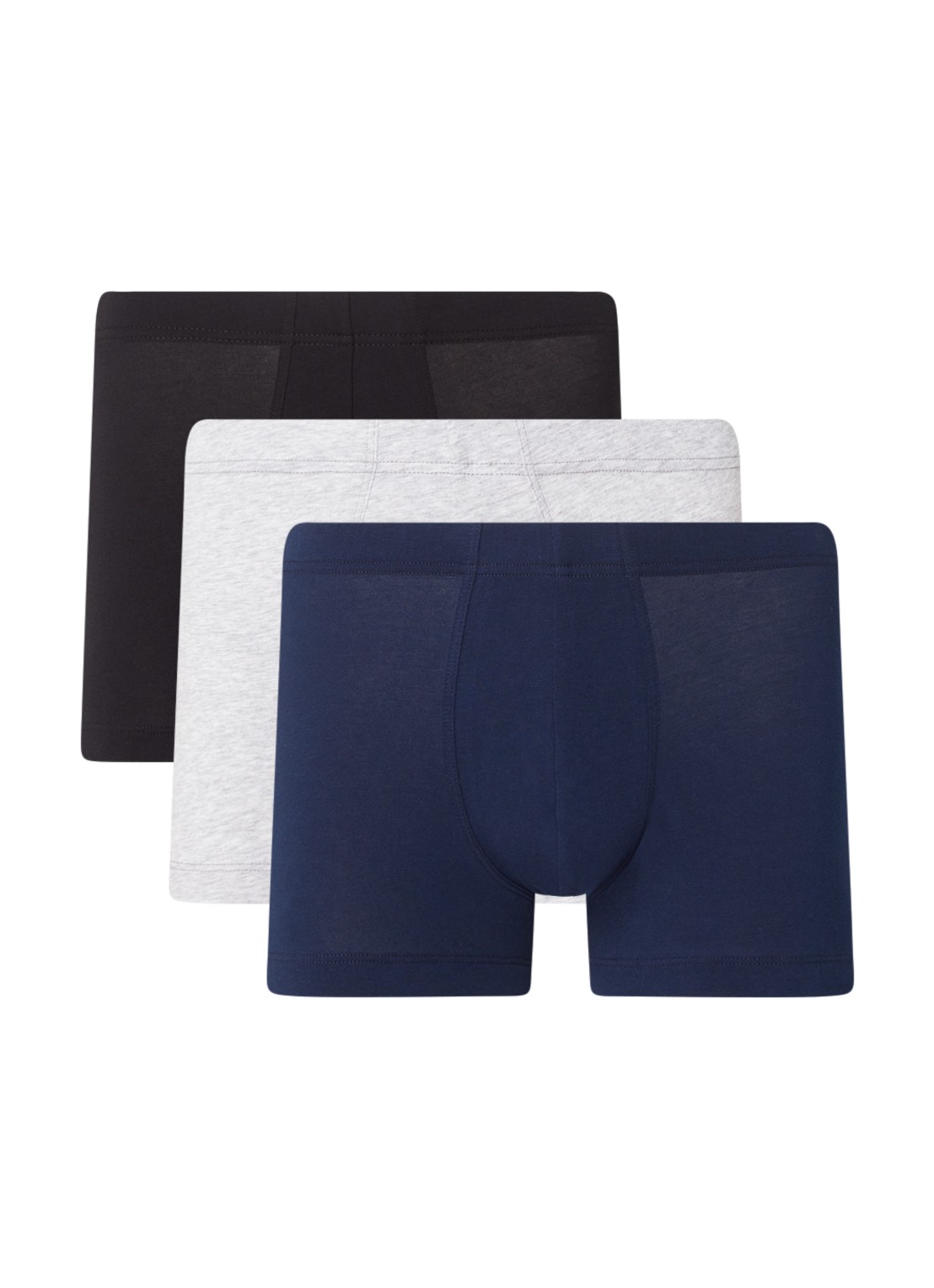 Schiesser Boxershorts in 3-pack - detail zwart