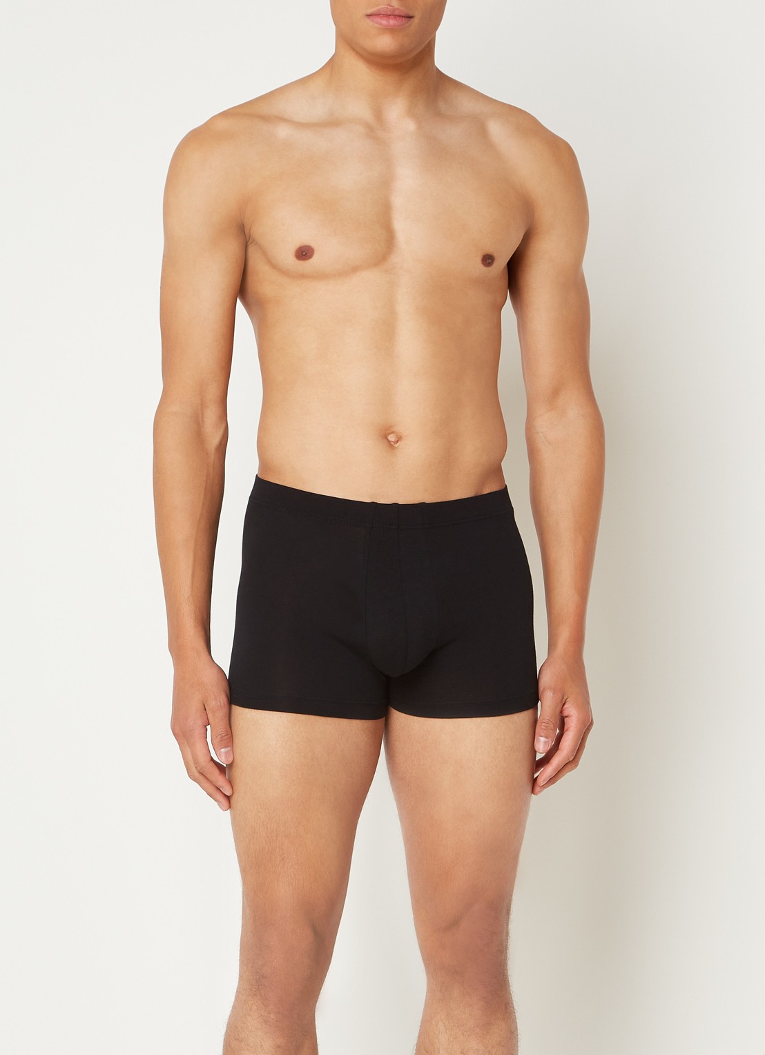 Schiesser Boxershorts in 3-pack - voorkant 3 zwart