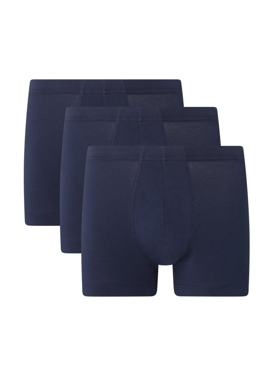 Schiesser Boxershorts in 3-pack - detail royalblauw