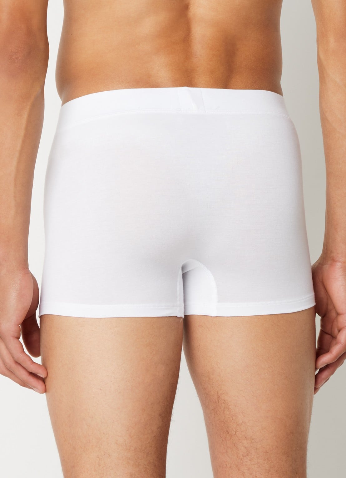 Schiesser Long Life Soft boxershort in uni  - achterkant wit