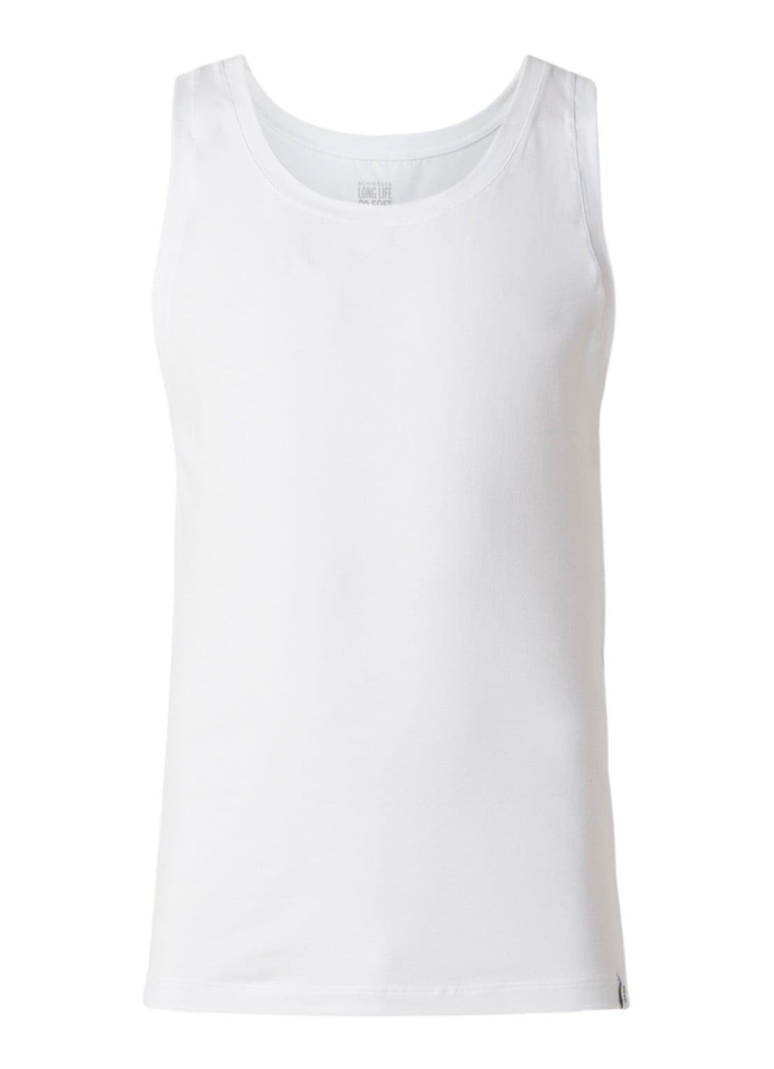 Schiesser Long Life Soft singlet - voorkant 2 wit
