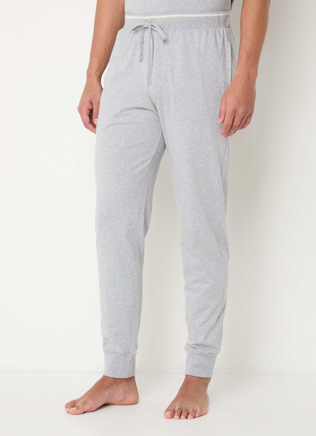 Schiesser Pyjamabroek met steekzakken - detail 4 grijsmele