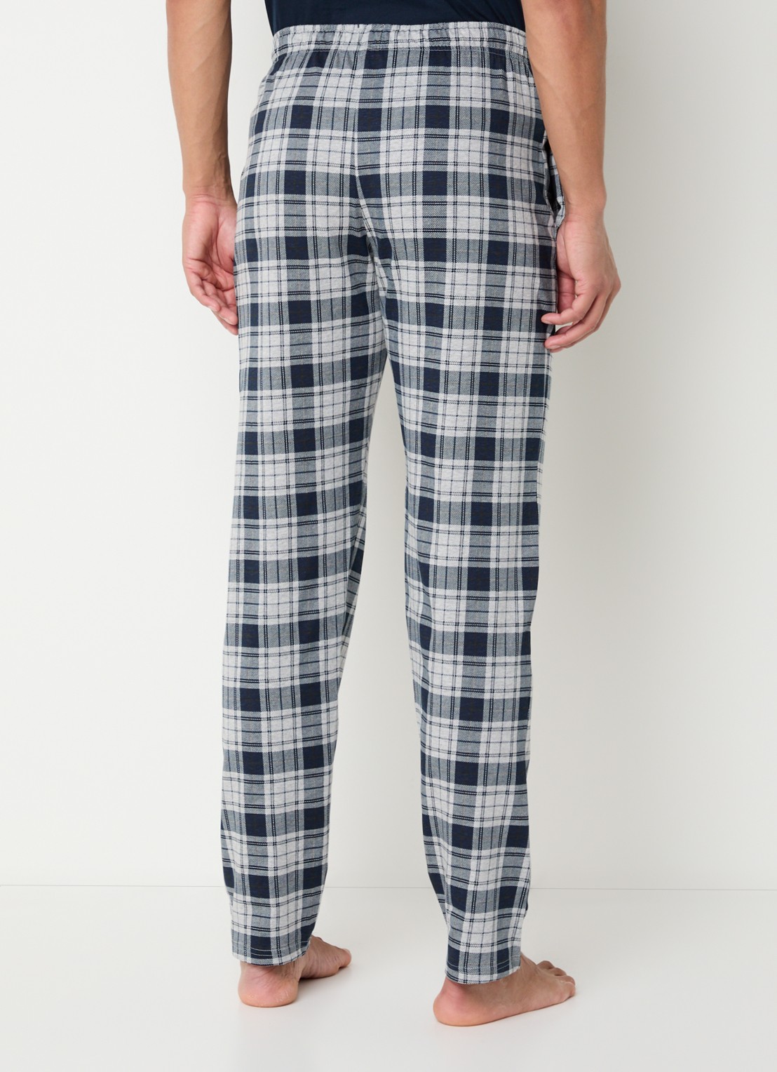 Schiesser Pyjamabroek met steekzakken - achterkant 3 grijs
