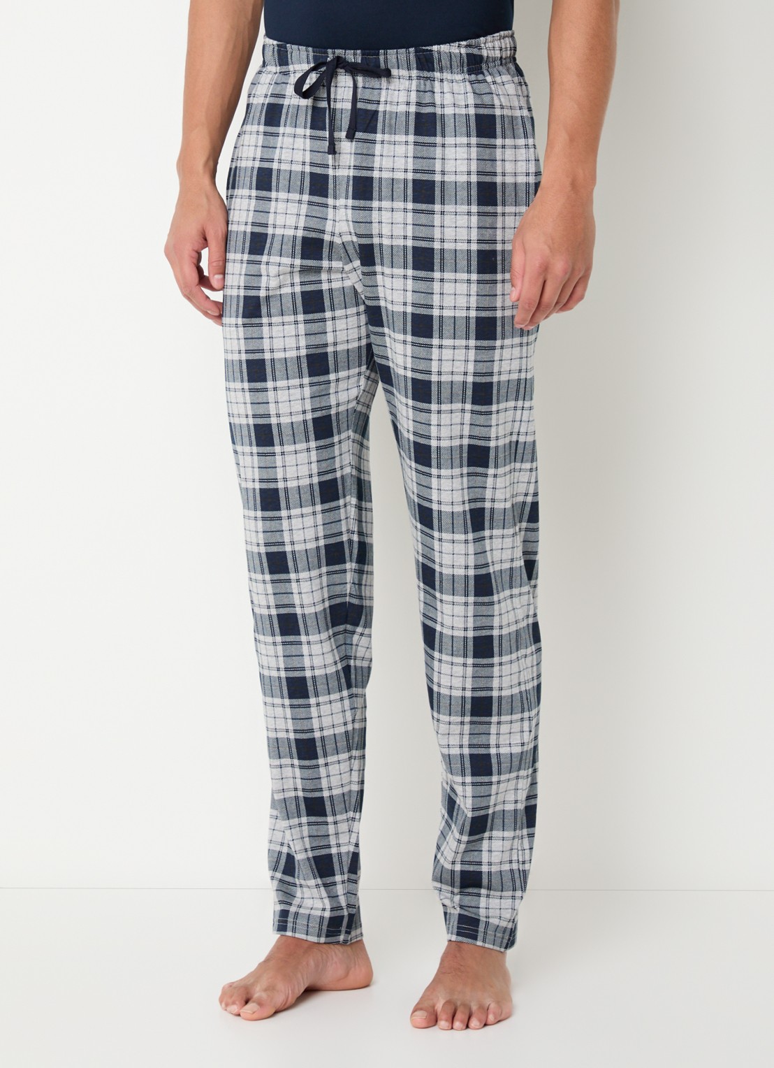 Schiesser Pyjamabroek met steekzakken - detail grijs