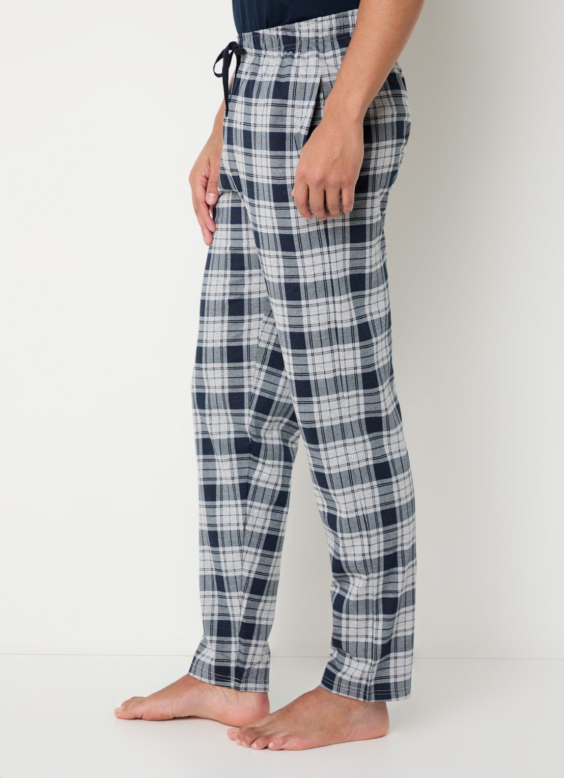 Schiesser Pyjamabroek met steekzakken - detail 2 grijs