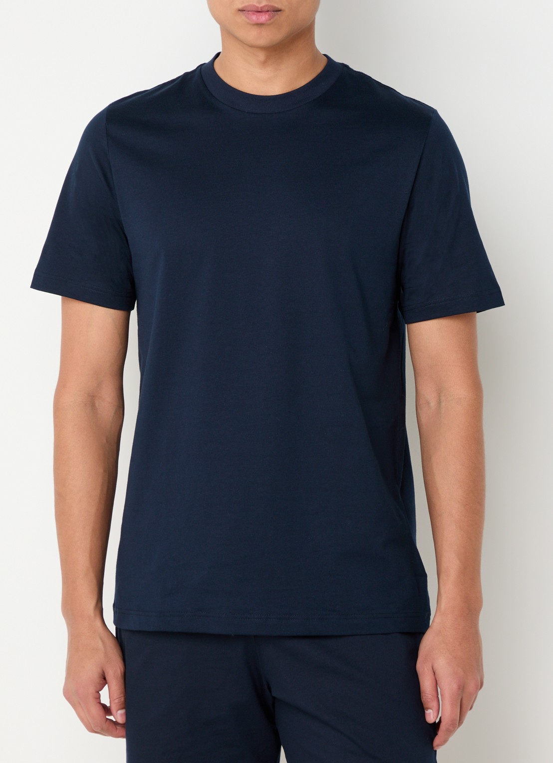Schiesser Pyjamatop van  katoen - detail 3 donkerblauw